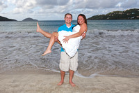 011712 Mr & Mrs Sara & Lance Reading Wedding Day at Magens Bay St. Thomas U.S. Virgin Islands