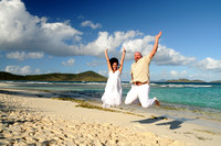 012712 Mr & Mrs Wendy & Steve Somers Wedding Day at Lindqvist Beach St. Thomas U.S. Virgin Islands
