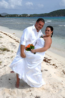 080712 Mr & Mrs Kimberly & Shawn Matthews Wedding Day at Lindquist Beach St. Thomas, U.S. Virgin Islands