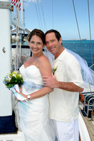 022713 Mr & Mrs Sandra & Nickolas Tierney Wedding Day aboard the Sailboat Trezzure at Hawksnest Beach St. John U.S. Virgin Islands