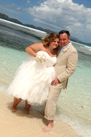 042513 Mr Lee & Mrs Marie-Claire Fickenscher Wedding Day at Lindquist Beach St. Thomas U.S. Virgin Islands.