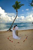 121715 Britney & Brandon Wedding Day at the Bolongo Bay Resort St. Thomas U.S. Virgin Islands.