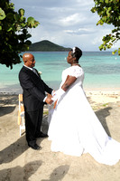 112611 Mr & Mrs Curtilice & McDonald Vow Renewal Ceremony at Lindquist Beach St. Thomas U.S. Virgin Islands