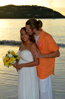111414 Chelsea & Ryan Wedding Day at Cinnamon Bay St. John U.S. Virgin Islands.