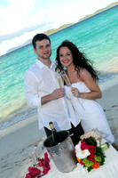111811 Mr & Mrs Amanda & Zachary Hensler Wedding Day at Lindquist Beach, St. Thomas U.S. Virgin Islands