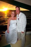 111210 Mr & Mrs Rachel & Ken Iriana Jr Wedding Day onboard the Sailboat New Horizons at Honeymoon Beach St. John