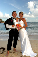 101513 Mr & Mrs Debra & Dan Padgett Renewal of Vows Ceremony at Bolongo Bay Resort St. Thomas U.S. Virgin Islands.